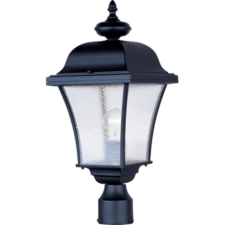 Maxim Lighting Senator 1-Light 9" Wide Black Outdoor Pole/Post Mount 1065BK
